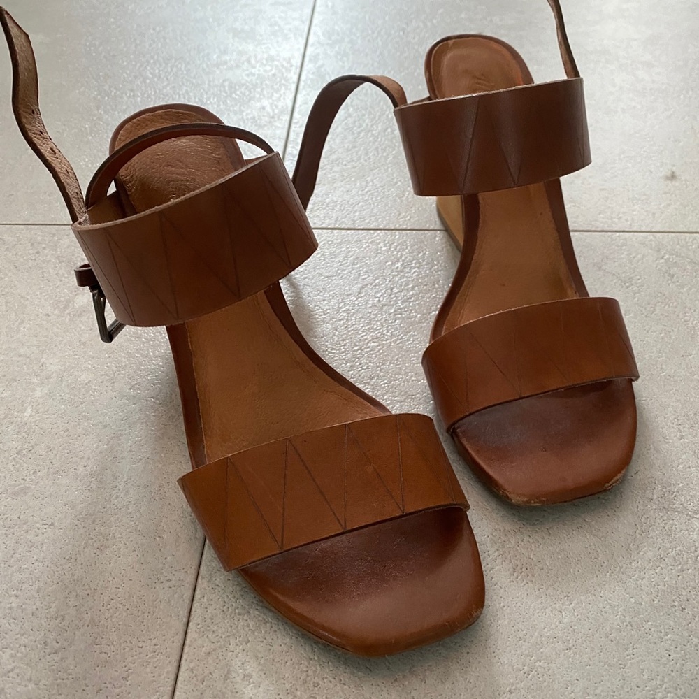 Madewell sandal heels size 8